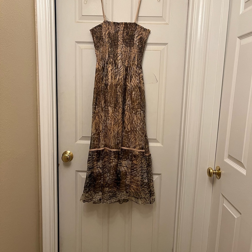 Peter Nygard Women's Metallic Spaghetti Strap Dress. P S-M label is removed